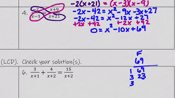 7.5 Solving rational equations part 1