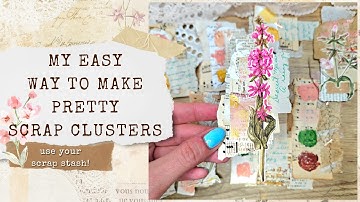 Mass Making LAYERED SCRAP CLUSTERS ✂️🌸 SCRAP BUSTING IDEAS