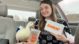 Trying New Dunkin Menu Items with Munchkin the Duck