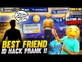 Best Freind I'd Scam Prank🤣 Wasting All Diamonds From His Id 🔥 Amaging Reaction 😜