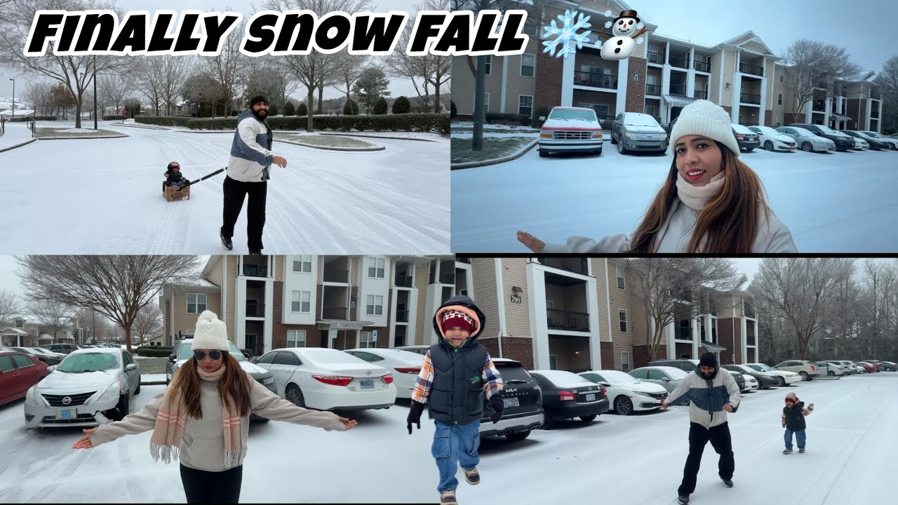 Our first snow fun ️|| Enjoyed the snow to the fullest ️😍 - YouTube