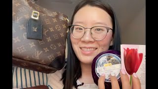 ASMR Europe Vacation Souvenirs Haul from Paris, Amsterdam ~ Soft Spoken  ~ Travel ~ LV Bag ~ Tulips screenshot 2