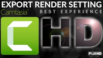 Camtasia Studio 9 Render & Export Settings 2018 Urdu/Hindi