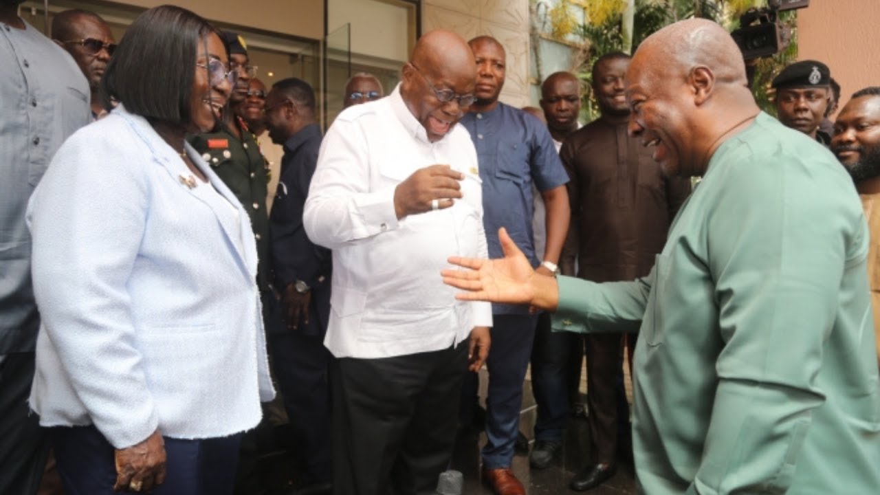 President Akufo-Addo Hosts John Mahama For Jubilee House Tour Ahead of Inauguration