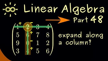 Linear Algebra 48 | Laplace Expansion [dark version]