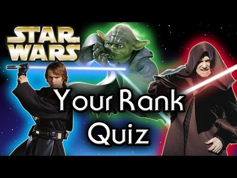 Find out YOUR Jedi or Sith RANK! - Star Wars Quiz