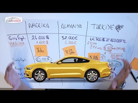 27.500 Dolarlık Mustang'in Türkiye'de 490.000 TL olması!