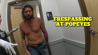 Homeless Man Busted for Trespassing at Popeyes Chicken - Miami Florida