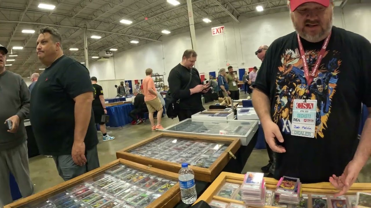 Talking marvel and selling marvel cards at Dulles expo center April 2025 