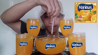 Mukbang Minuman Segar Dingin Marimas Rasa Jeruk