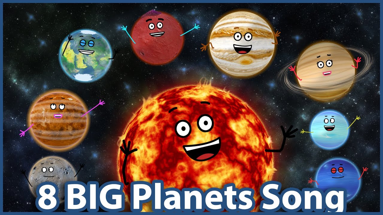 8 BIG Song Solar System Sun, Moon, Earth, Stars