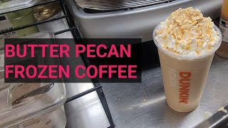 New Frozen Butter Pecan Coffee Dunkin Donuts