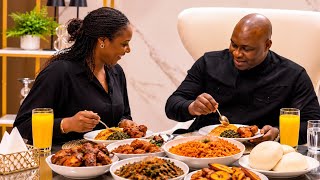 Apostle Joshua Selma & Sandra Areh Having Dinner Together