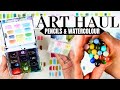 Art haul  pencils  watercolour swatching  cult pens order apr24  understanding colour series 01