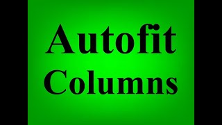 How to easily autofit columns in Excel sheet !!! এক্সেল সিটে খুব সহজেই অটোফিট কলাম কিভাবে করবেন