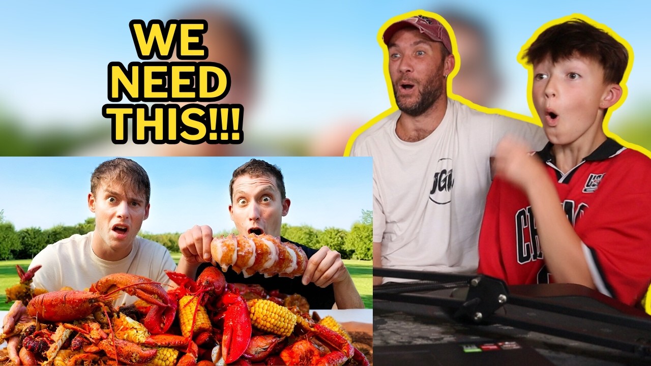 European Family React to REAL AMERICAN Seafood Boil!