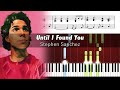 Stephen sanchez  until i found you piano version  piano tutorial