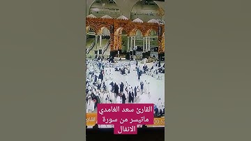 #الشيخ سعد الغامدي/ماتيسر من سورة الانفال #/❤