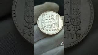 20 франків 1933 🇫🇷 #монета #нумізматика #колекція #coin #silver