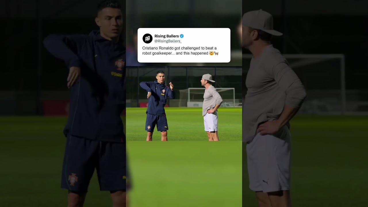 Cristiano Ronaldo against Robot Goalkeeper