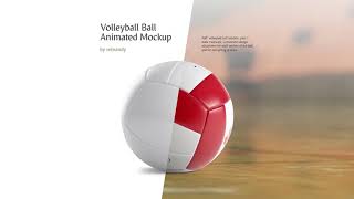 Volleyball Ball Animated Mockup | cover design