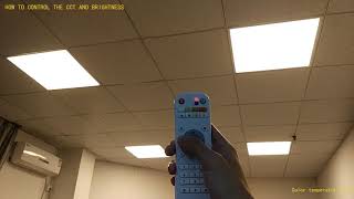 CCT LED PANEL LIGHT HOW TO CONTROL IT