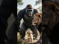 Kong Saves Puppy From Scar - What Happened Next Will Make You Smile #shorts #viral