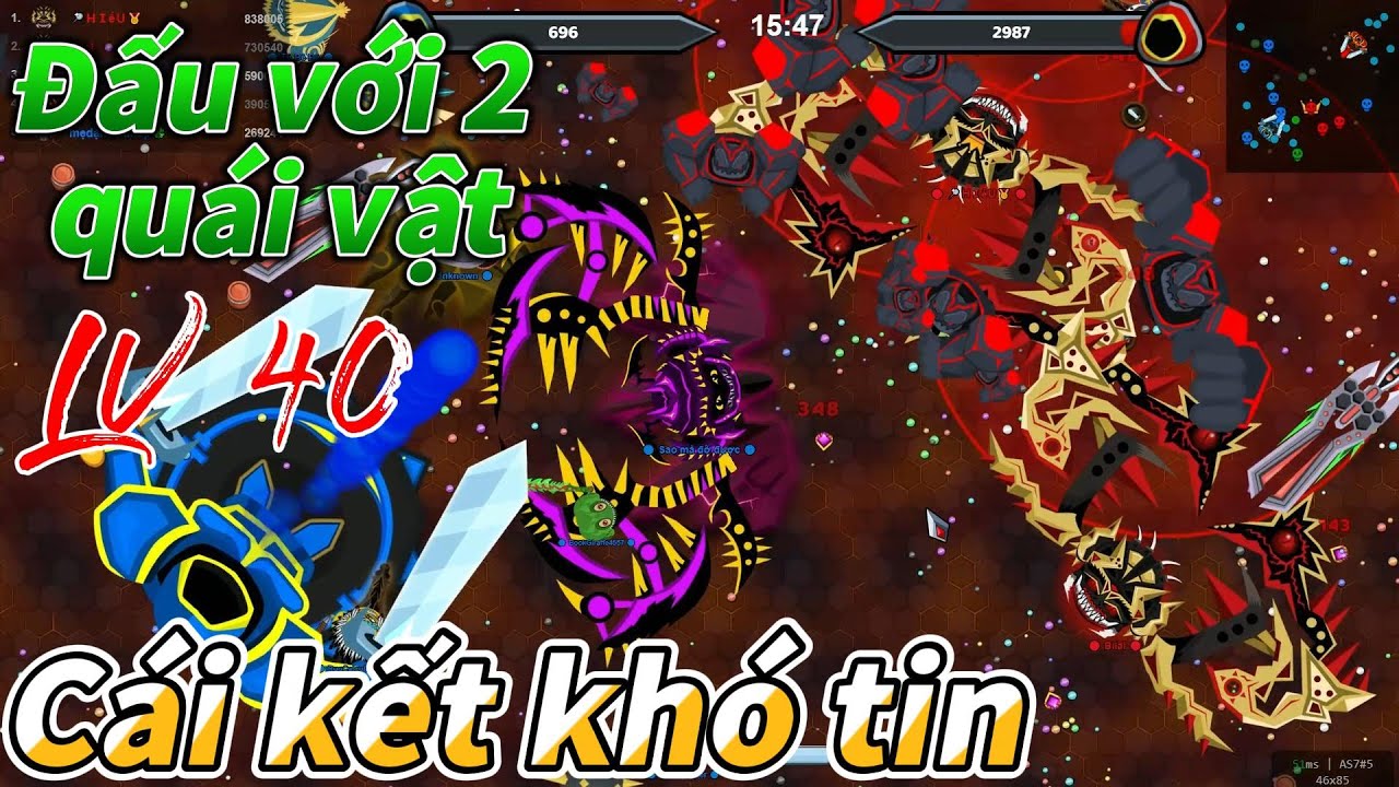 [Evowars.io #263] Siêu hấp dẫn 1 mình  đấu 2 Mega 40 và cái kết...#evowars2024 #saomadoduoc