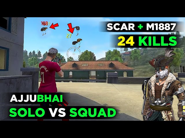 FACTORY KING AJJUBHAI😂 SOLO VS SQUAD GAMEPLAY