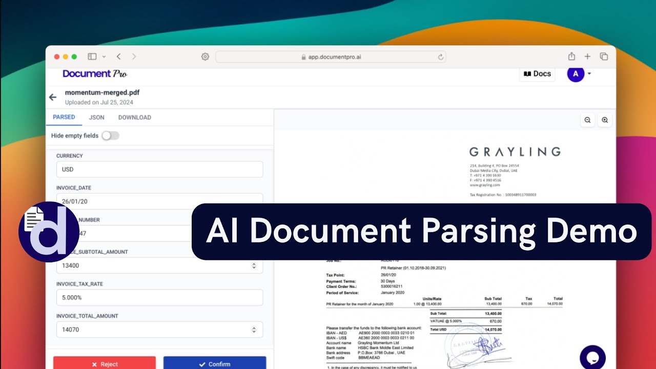 DocumentPro Quick Start Tutorial - Document Extraction with AI Parsers