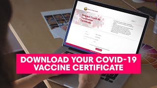 How to download your COVID-19 vaccination certificate?