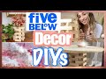 5 BELOW DIY DECOR // DIY WOOD TABLE, VASE, LANTERN, WALL ART ACRYLIC POUR PAINTING