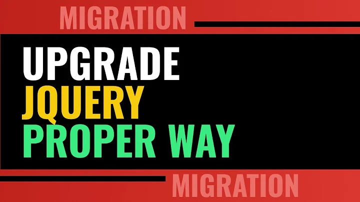 jQuery Upgrade Guide | Proper jQuery Migration to Latest Version | jQuery Tutorial