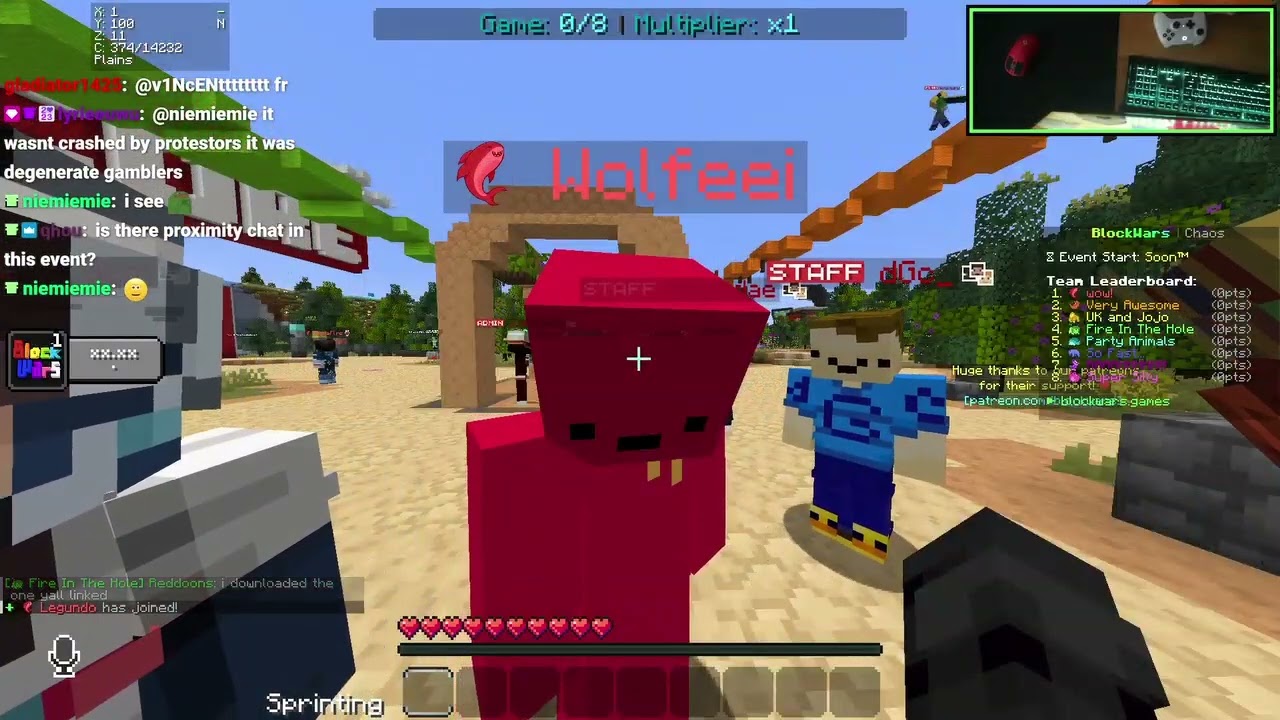 BLOCKWARS CHAOS w/ @sandwichlord_ @kaelan_f @reddoons and @dong_fortnite | 5 CONTROLLER TEAM