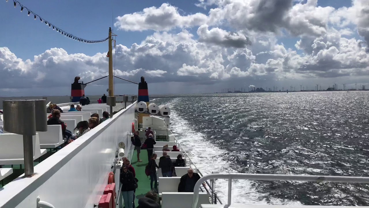 MS Westfalen van Eemshaven naar Borkum YouTube