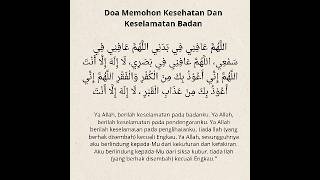 Doa Memohon Kesehatan Dan Keselamatan Badan #doa #kesehatan #keselamatan #selfreminder