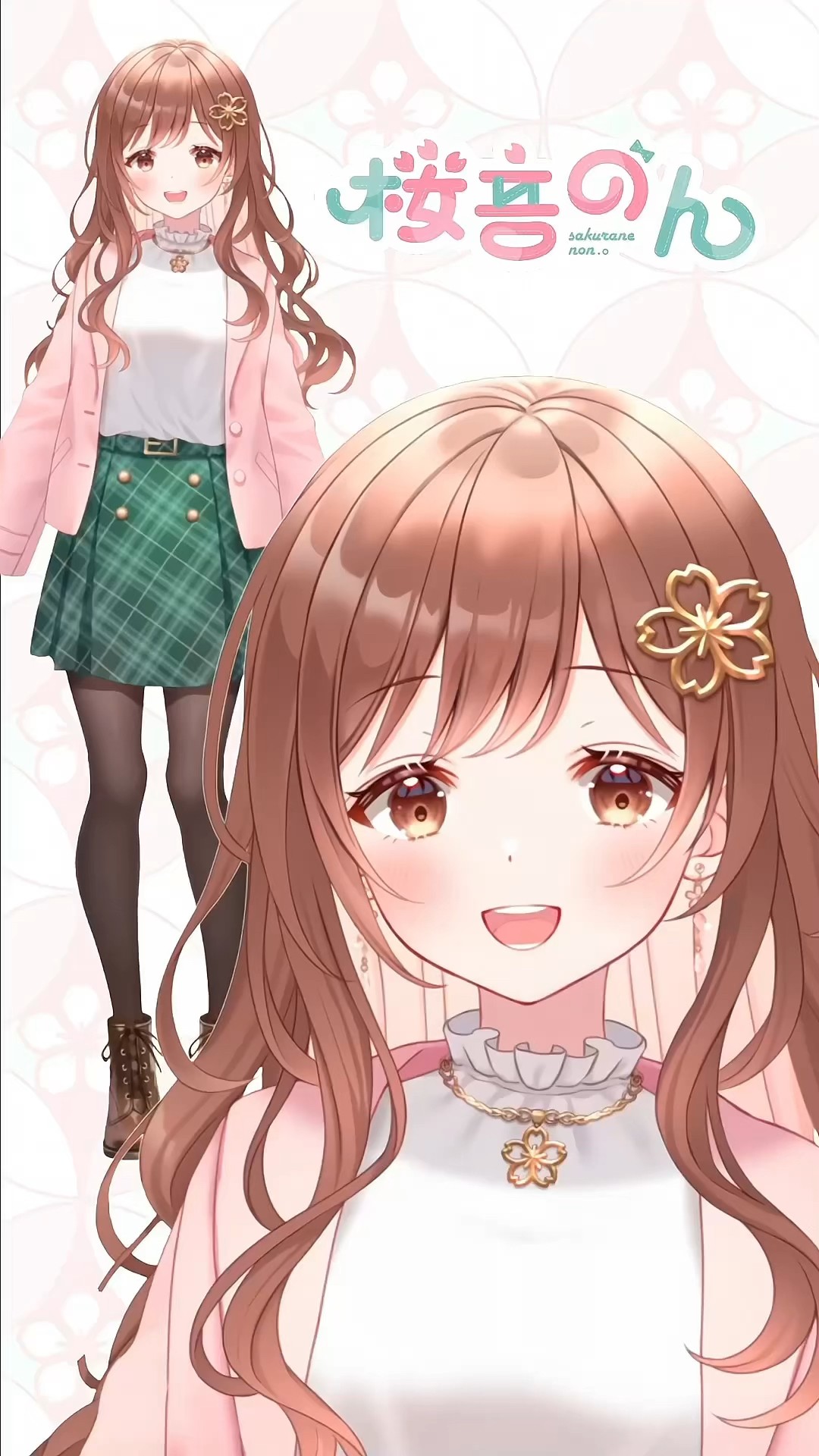 新衣装お披露目】最後の表情に注目🩷【桜音のん】 #桜音のん #vtuber