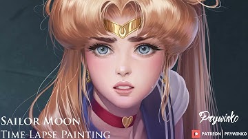 Sailor Moon (redraw challenge) Timelapse