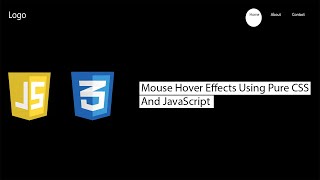 CSS Hover Effects Using Vanilla JavaScript | HTML AND CSS TIPS AND TRICKS
