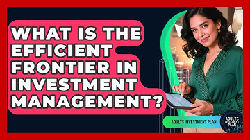 What Is The Efficient Frontier In Investment Management? | Adults Investment Plan News