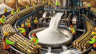 Inside the Sugar Factory | How Sugar Is Made from Raw Sugarcane (Full Process)