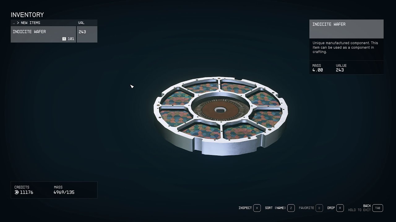 Starfield Indicite Wafer Console Command Cheat Code - YouTube