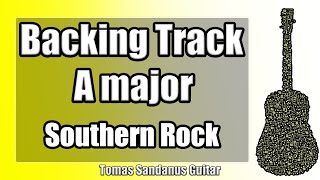 Backing Track A major - Southern Rock Guitar Jam Backtrack | TS 50 chords