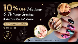 Enjoy a 10% Discount on All Services at Jade Nails & Spa! Pamper Yourself Today!