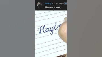 Hayley - Beautiful name in Cursive writing | Cursive writing for beginners | #shorts