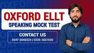 Oxford ELLT Speaking Mock Test 2026 | Real Exam Questions with Answers | Full Practice Session
