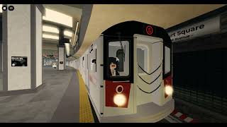 Nyc Subway Automated Grand Central Bound R142 Shuttle Local Train Departs Court Square