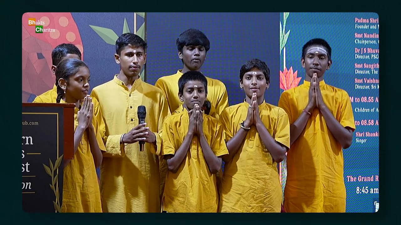 Day 01 – Lamp Lighting & Prayer by Anadi Foundation Vidhyarthis | Western Ghat Lit Fest