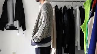 COGNOMEN / HERRINGBONE ZIP KNIT [SG-KN-U05]