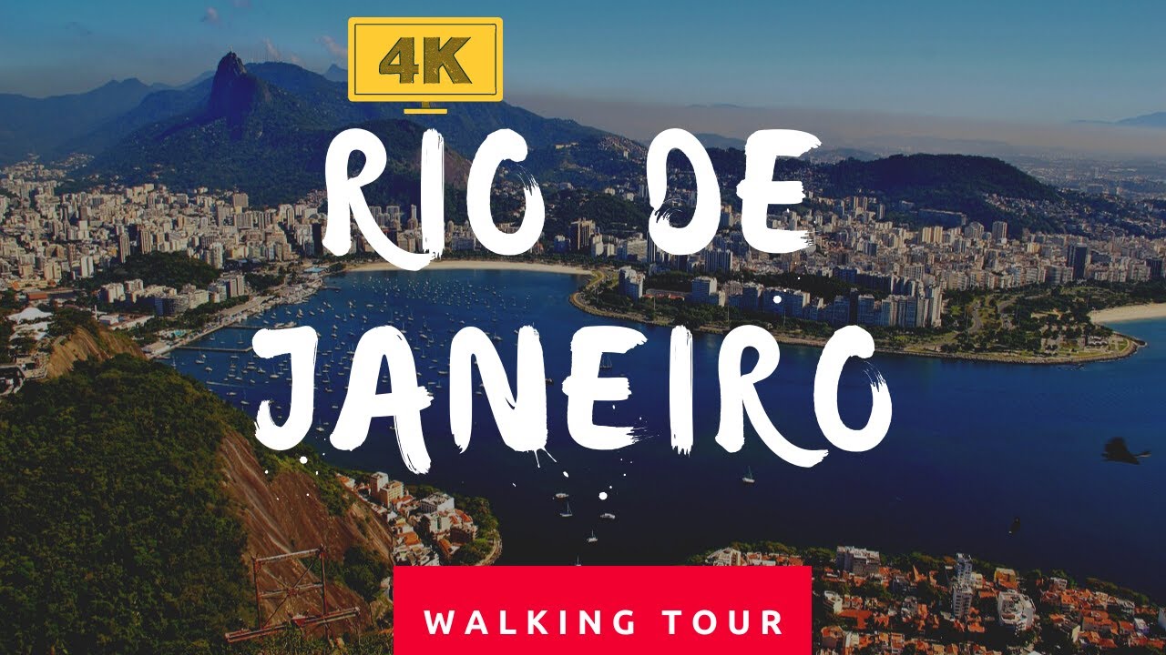 Awesome Walking In Rio De Janeiro 4K Drone view | Brazil walking tour